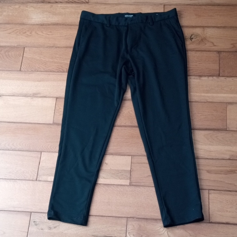 Jack and Jones Men's Black Dress Pants